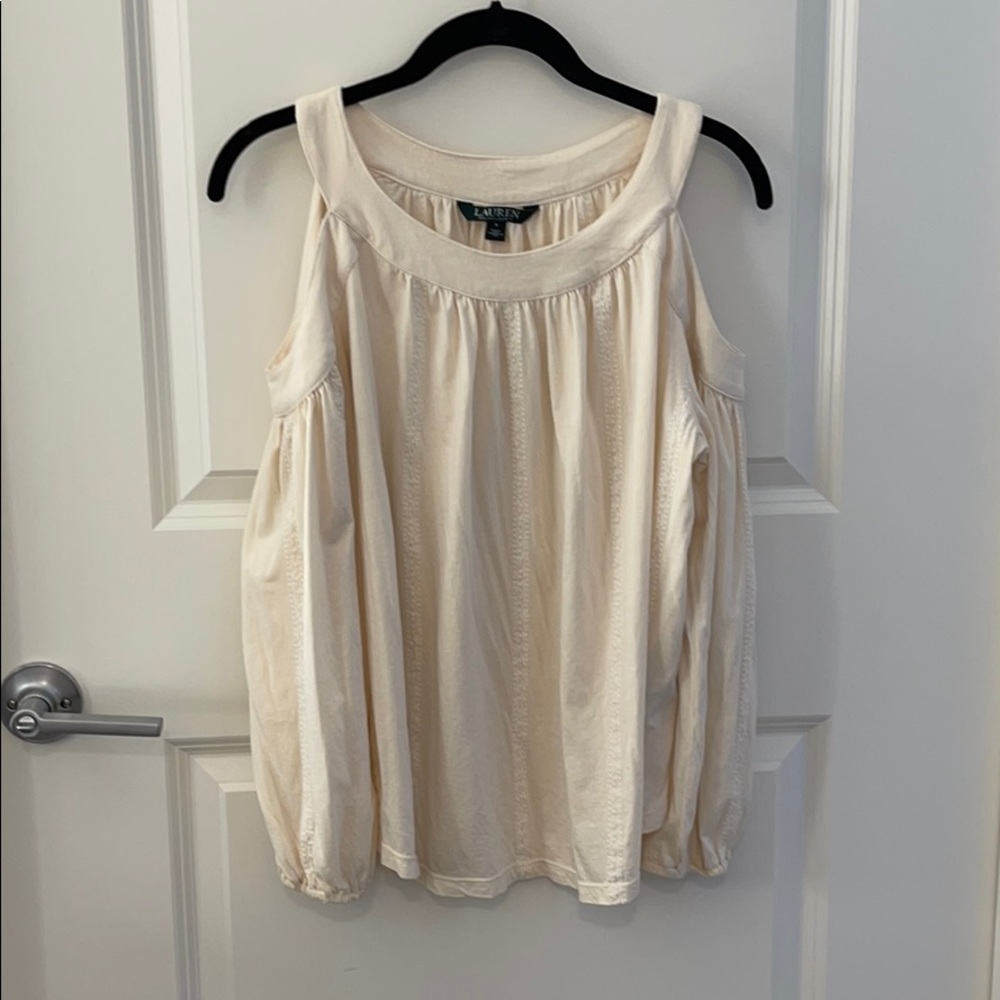 Ralph Lauren Cold Shoulder Top